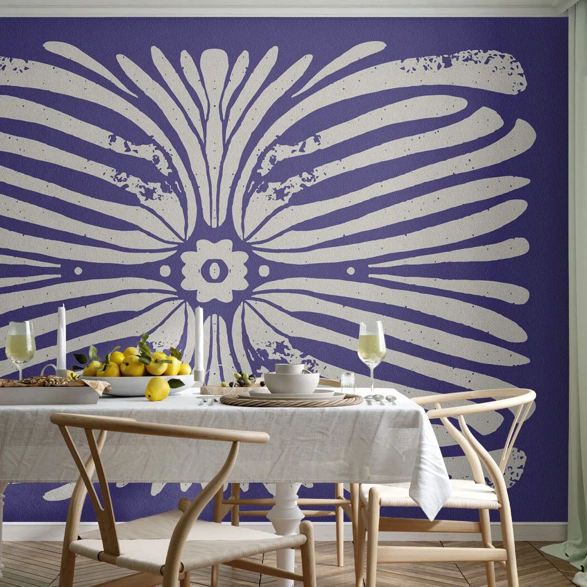 Fotomural Premium Canvas - Inspiraciones étnicas - bohemia, Botánico, Pedazo - 300x210 cm