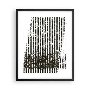 Póster en marco negro - Ritmo y ruido - 40x50 cm