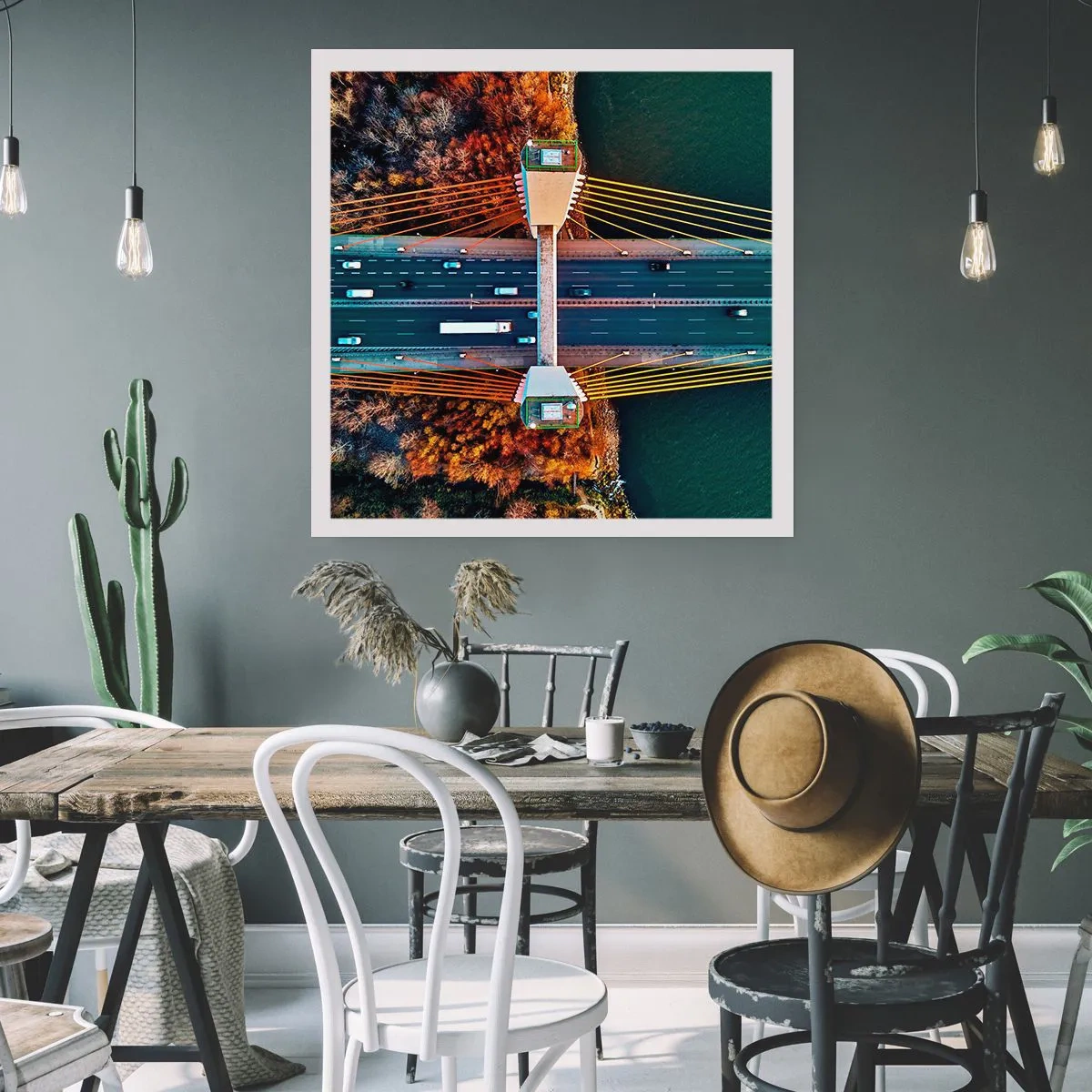 Póster - Más allá de las aguas, más allá de los bosques - 60x60 cm