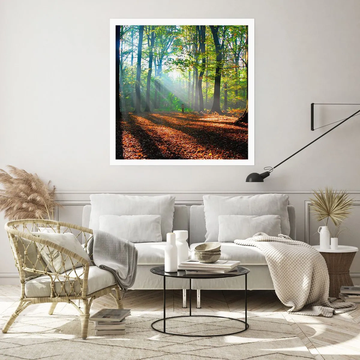 Póster - Resplandores y sombras - 30x30 cm