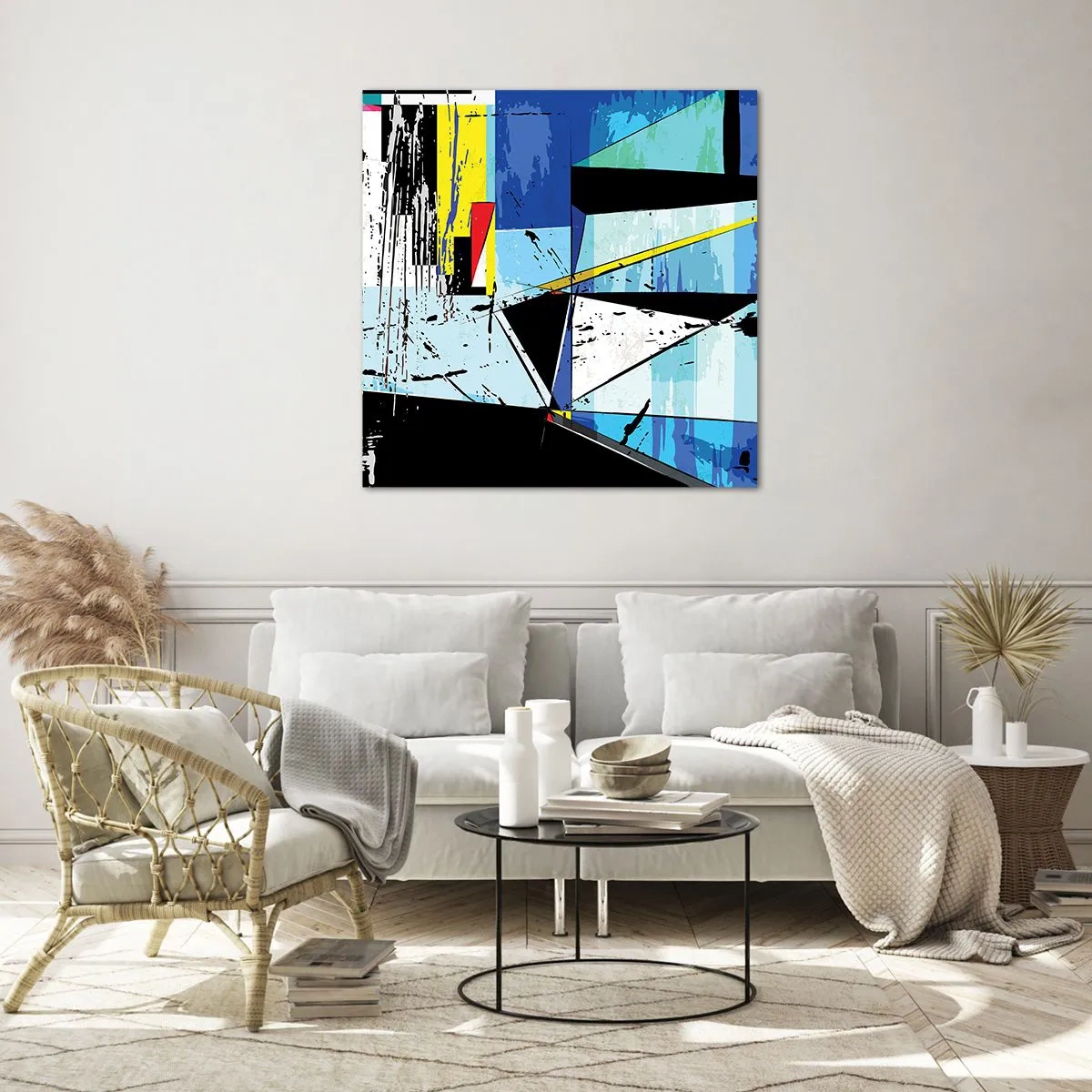 Cuadro sobre vidrio - Impresiones sobre Vidrio - Mirando el mundo desde un ángulo distinto - 30x30 cm