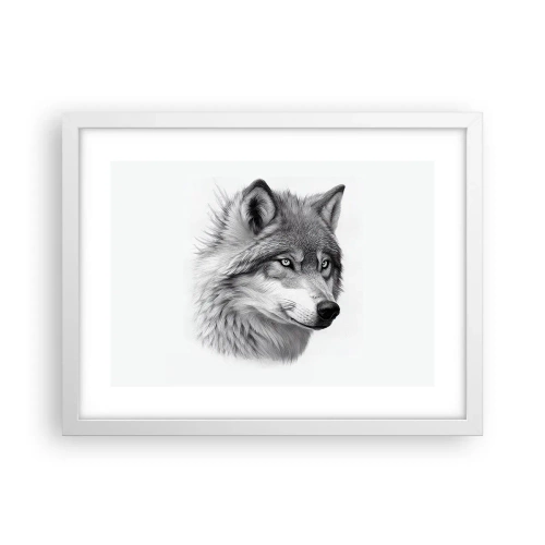 Póster en marco blanco - Alfa - sin duda - 40x30 cm