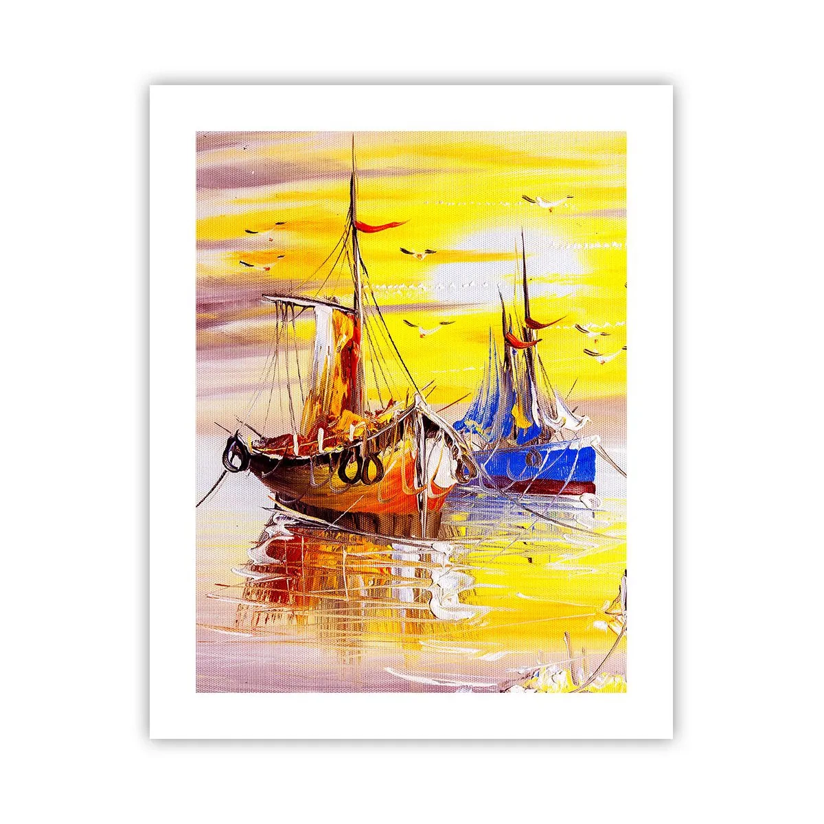 Póster - Un merecido descanso en el puerto - 40x50 cm