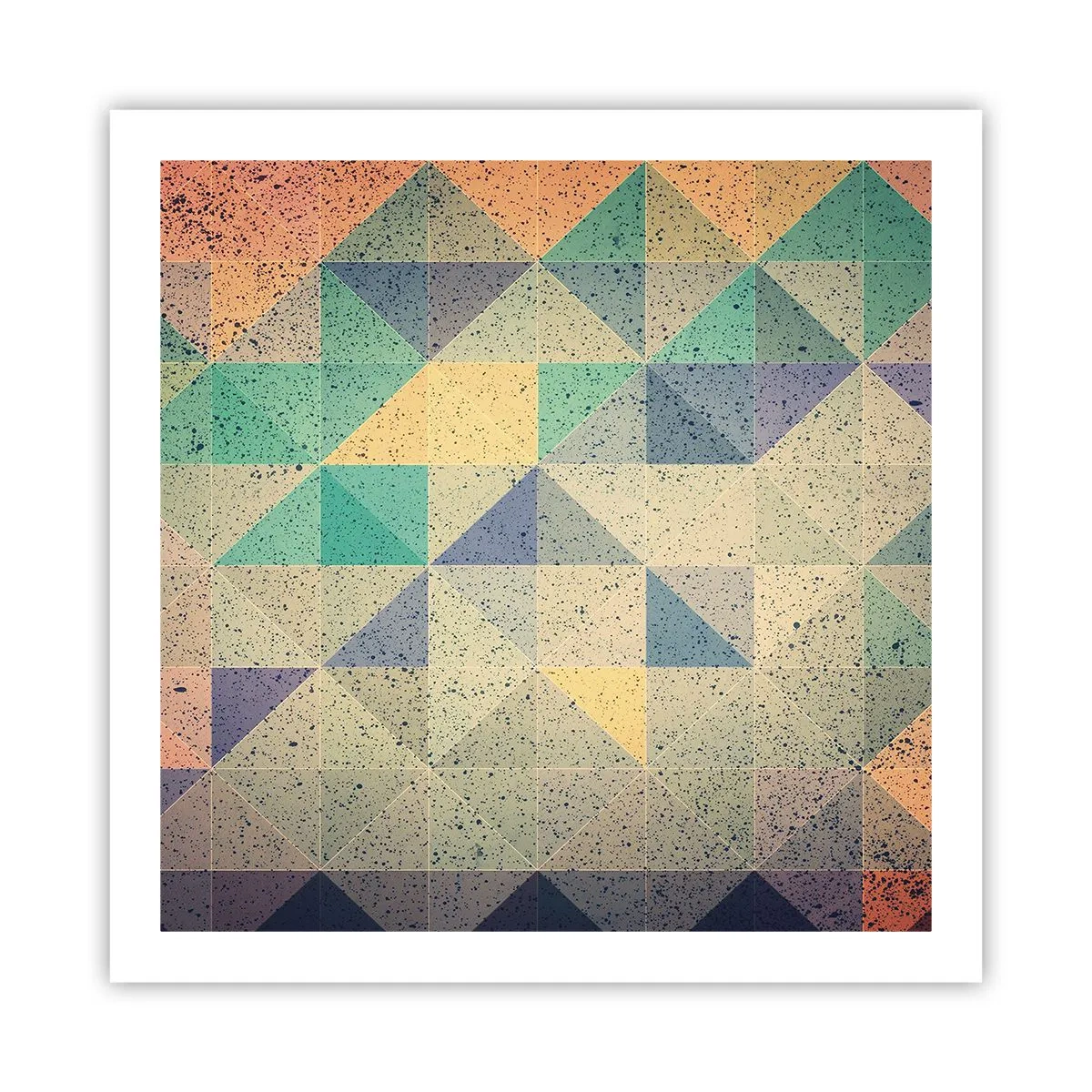 Póster - República de los triángulos - 60x60 cm
