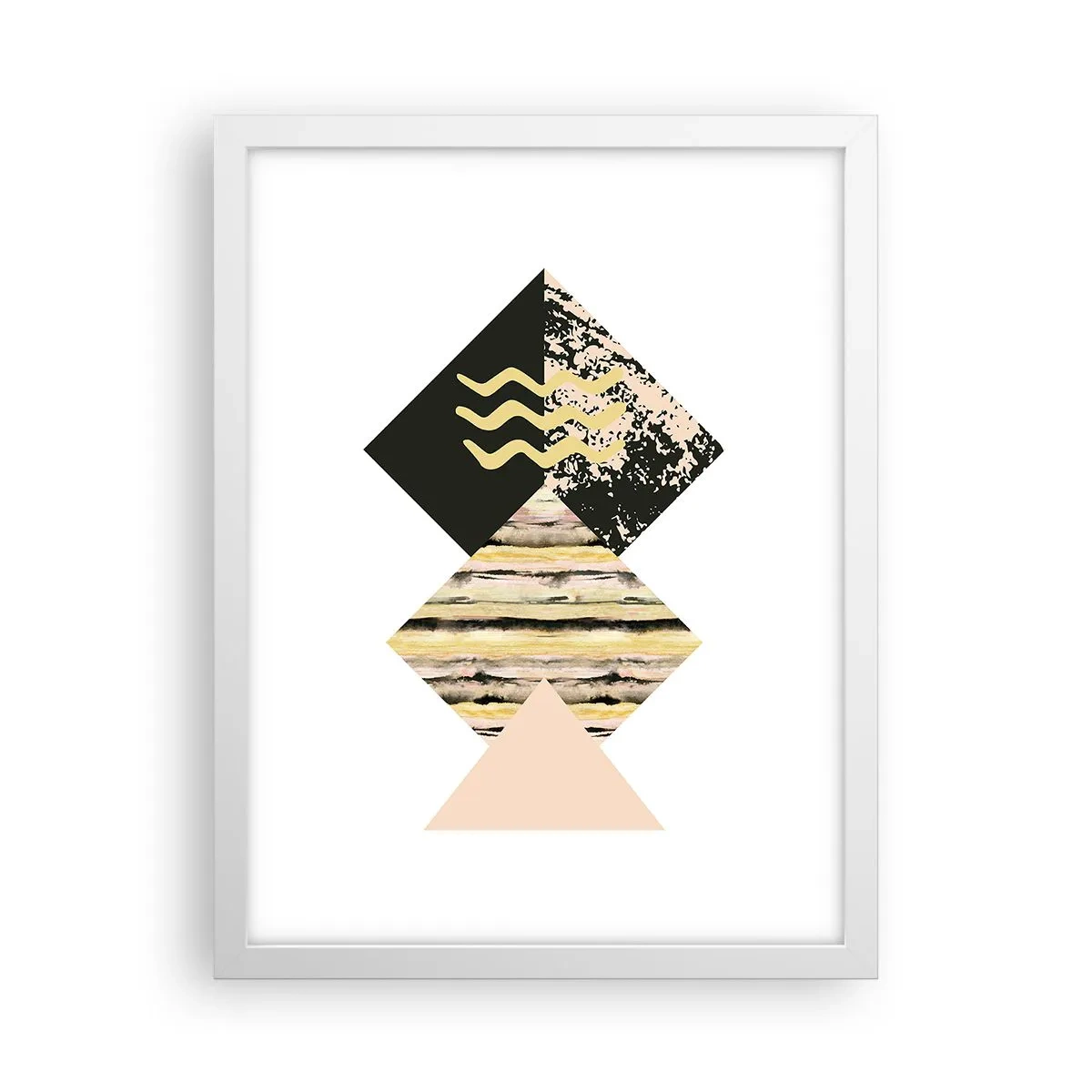 Póster en marco blanco - No es tan sencillo - 30x40 cm