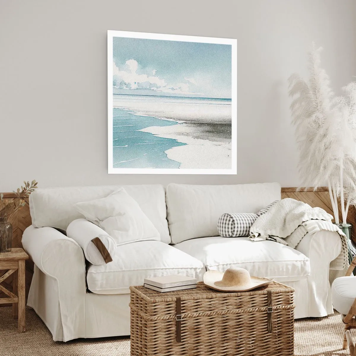 Póster - Suave marea otoñal - 50x50 cm