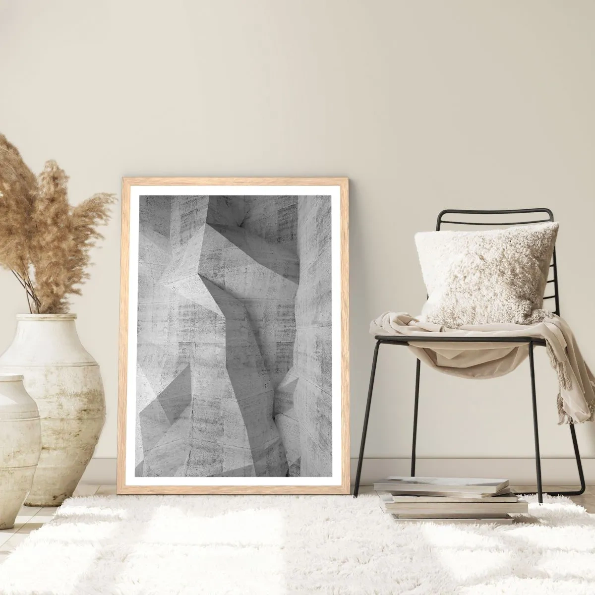 Póster en marco roble claro - Un verdadero desafío - 61x91 cm