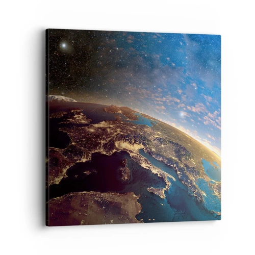 Cuadro sobre lienzo - Impresión de Imagen - Mirémonos a nosotros mismos desde la distancia - 40x40 cm