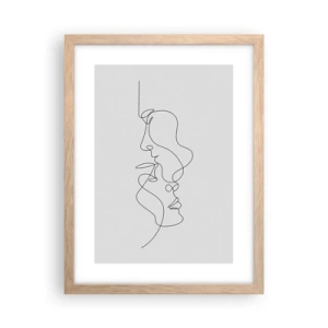 Póster en marco roble claro - El calor de los deseos lúgubres - 30x40 cm