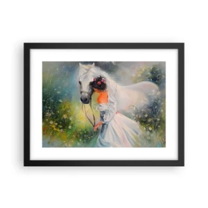 Póster en marco negro - Como si de un hermoso sueño se tratara - 40x30 cm