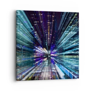 Cuadro sobre lienzo - Impresión de Imagen - Cruzando el hiperespacio - 40x40 cm