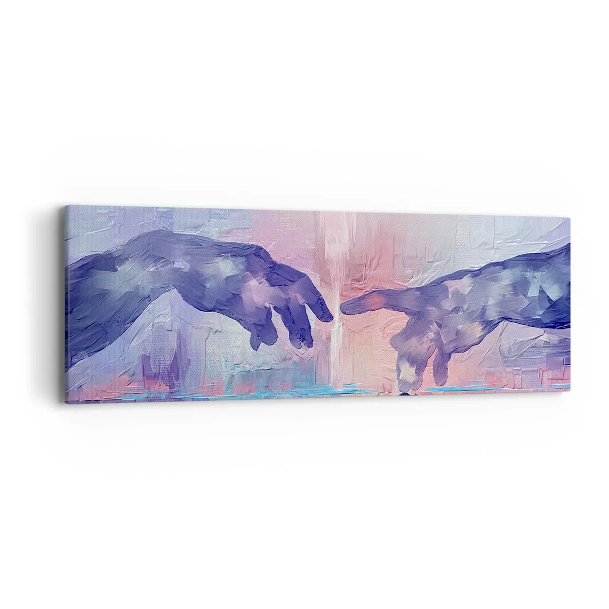 Cuadro sobre lienzo - Impresión de Imagen - Chispa divina de vida - 90x30 cm