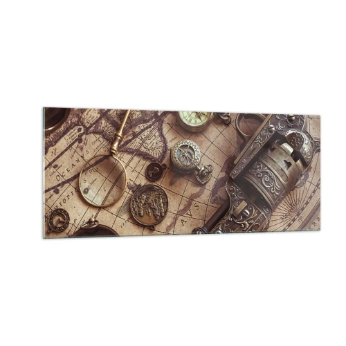 Cuadro sobre vidrio - Impresiones sobre Vidrio - La aventura llama - 100x40 cm