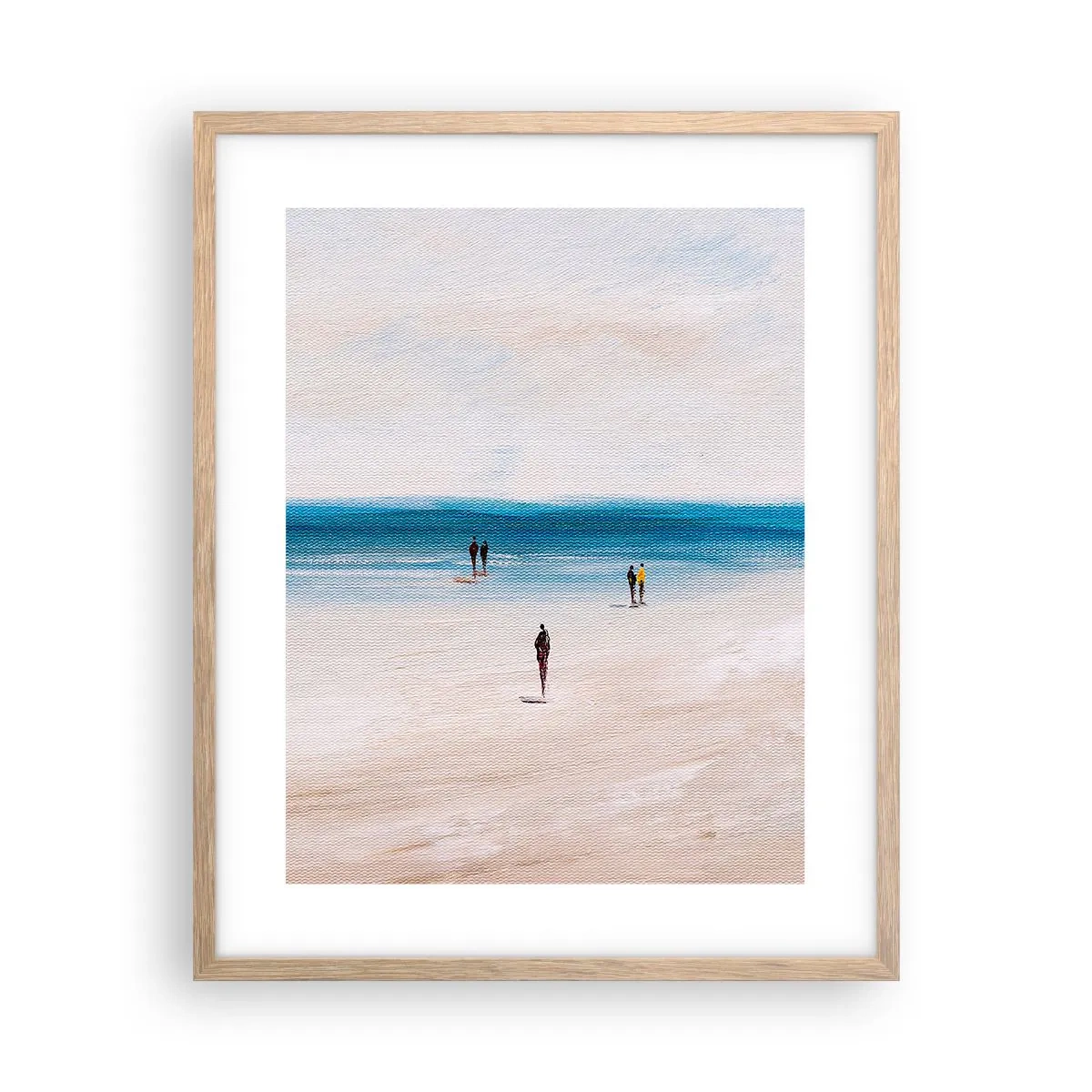 Póster en marco roble claro - Necesidad natural - 40x50 cm