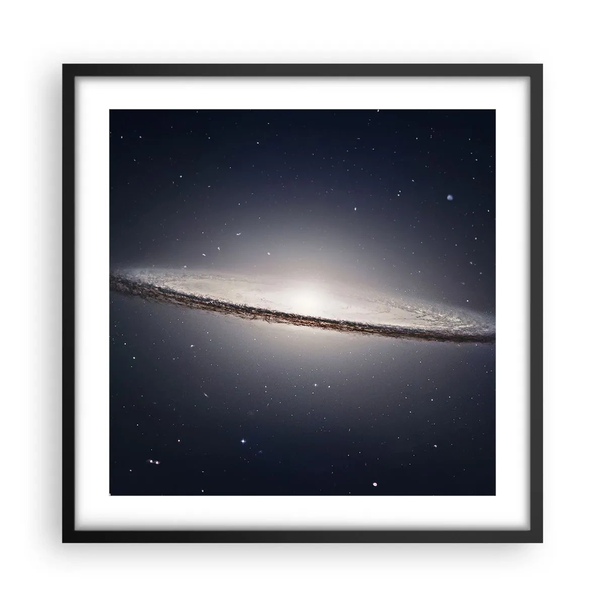Póster en marco negro - Érase una vez en una galaxia muy, muy lejana.... - 50x50 cm