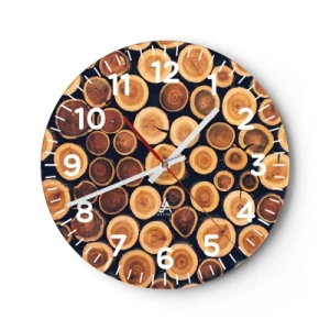 Reloj de pared - Reloj de vidrio - ¿Qué edad tengo? - 30x30 cm