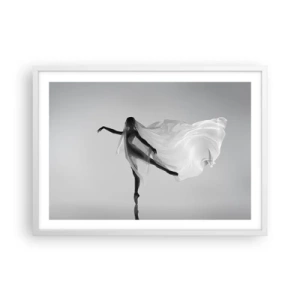 Póster en marco blanco - Ligereza y gracia - 70x50 cm
