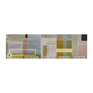 Muestra de fotomural Premium Canvas - Recto y tranquilo - Abstracción, Arte Moderno, Rectángulos - 100x30 cm