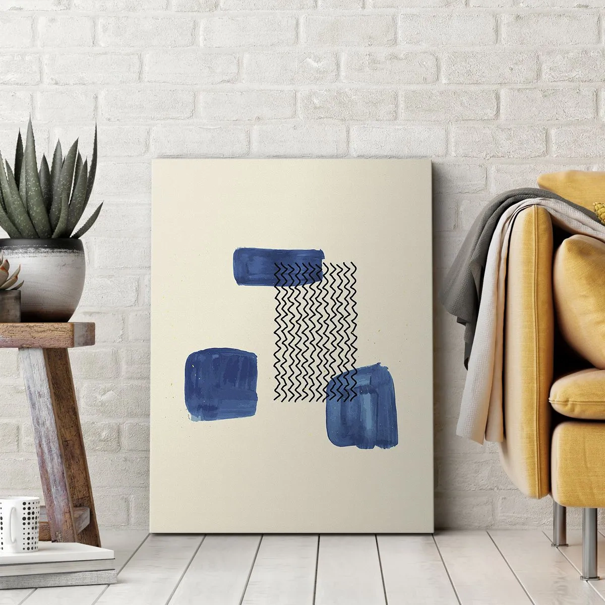 Cuadro sobre lienzo - Impresión de Imagen - Un cuarteto abstracto - 45x80 cm