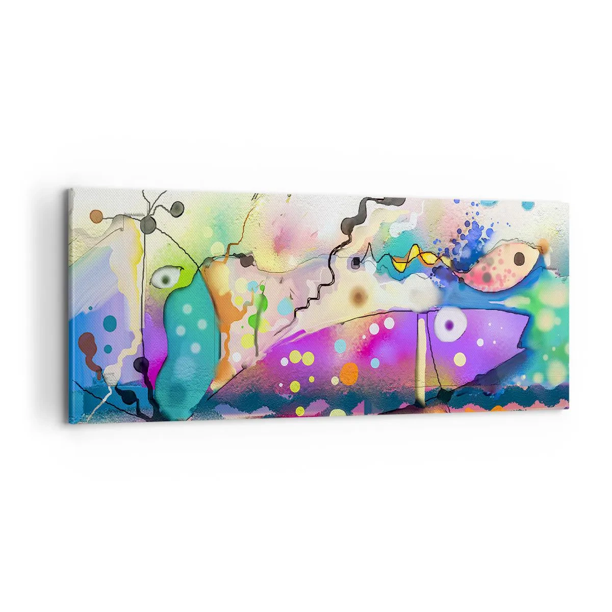 Cuadro sobre lienzo - Impresión de Imagen - ¡No hay palabras! - 100x40 cm