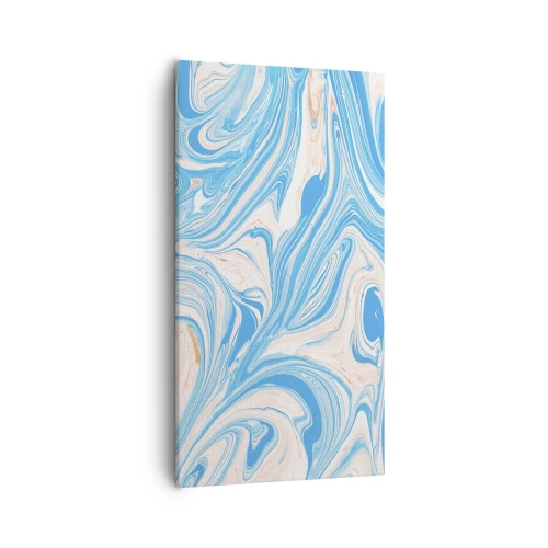 Cuadro sobre lienzo - Impresión de Imagen - Llanura de inundación turquesa - 55x100 cm