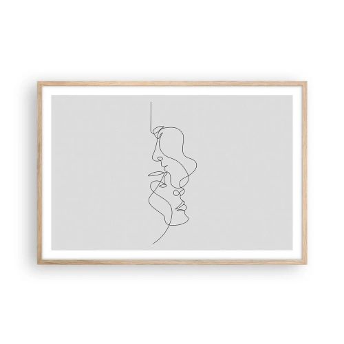 Póster en marco roble claro - El calor de los deseos lúgubres - 91x61 cm