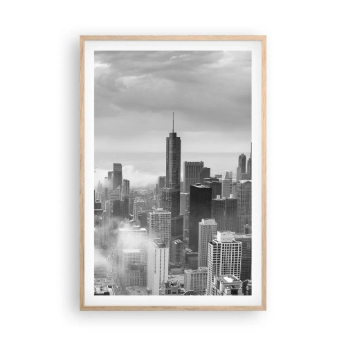 Póster en marco roble claro - Paisaje americano - 61x91 cm
