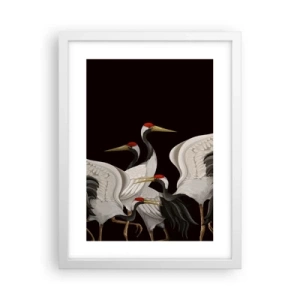 Póster en marco blanco - Asuntos de aves - 30x40 cm