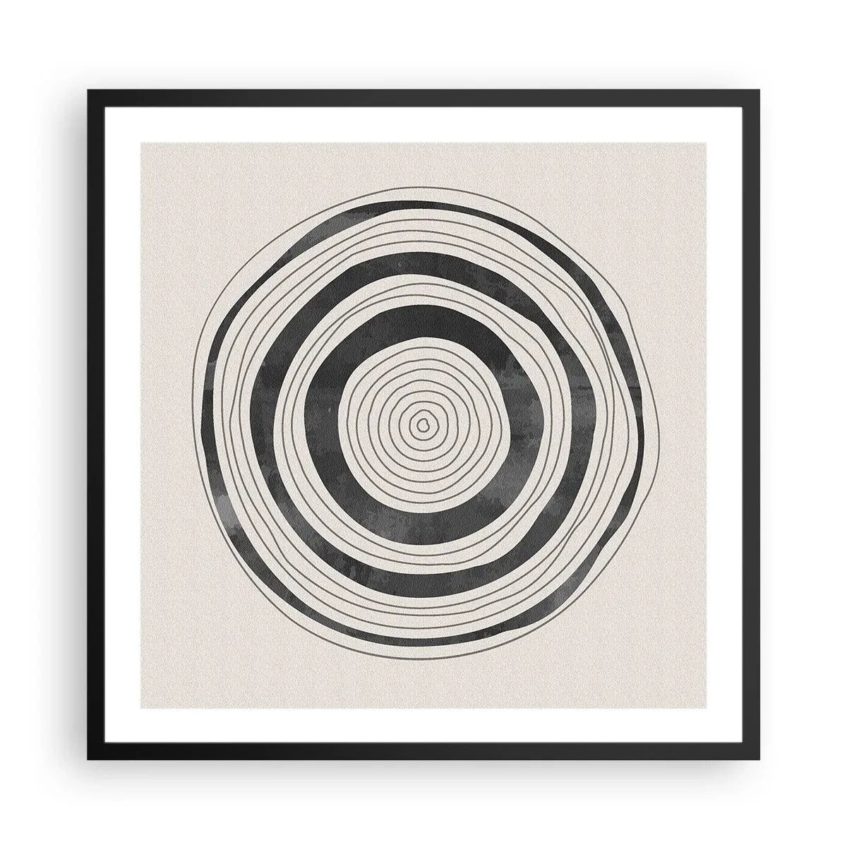 Póster en marco negro - Lo importante es lo que hay entre medias - 60x60 cm