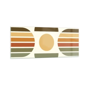 Cuadro sobre vidrio - Impresiones sobre Vidrio - Los tonos de la tierra - 100x40 cm