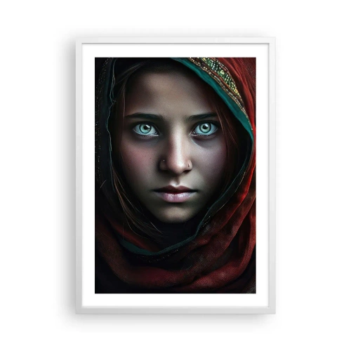 Póster en marco blanco - Princesa del Este - 50x70 cm