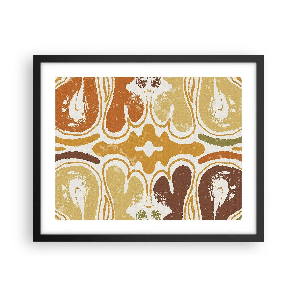 Póster en marco negro - Abstracción sentimental - 50x40 cm