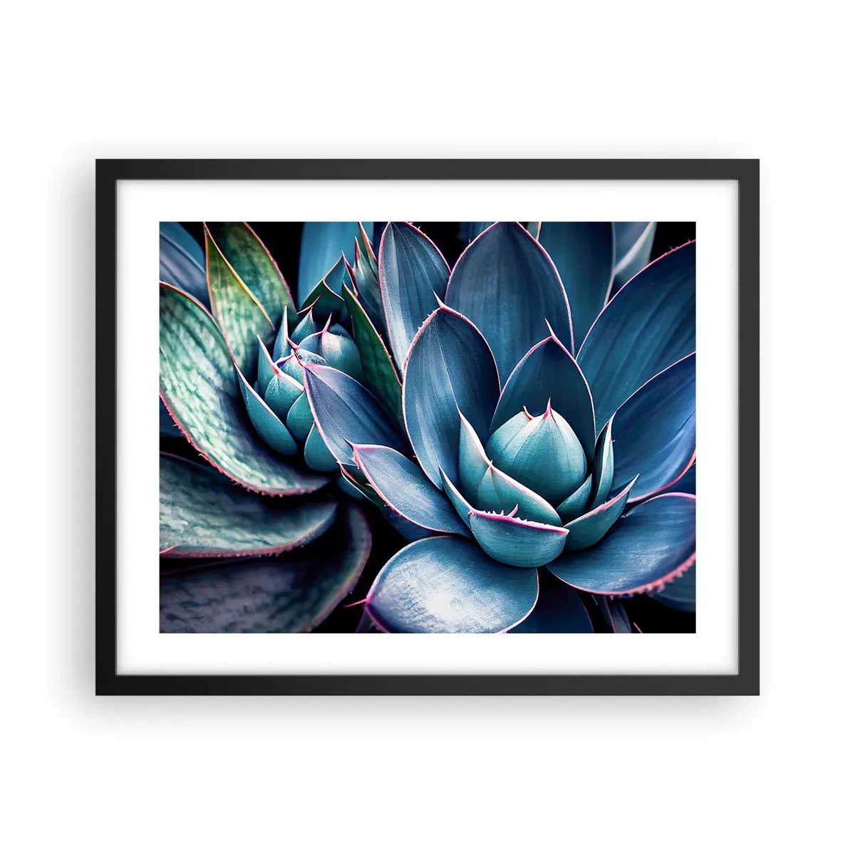 Póster en marco negro - Fuerza vital - 50x40 cm