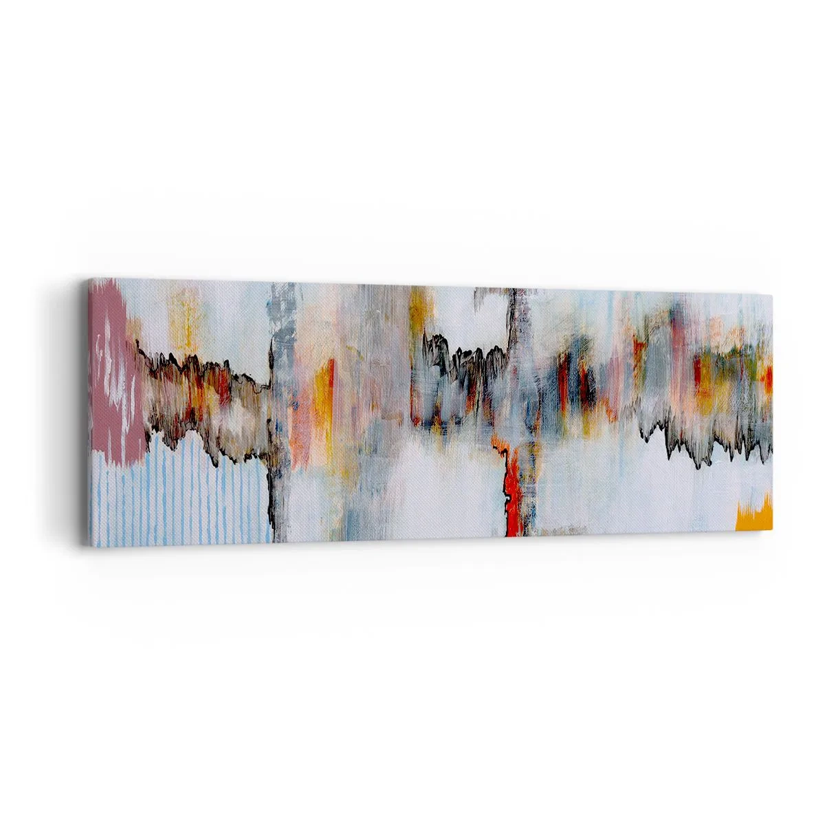 Cuadro sobre lienzo - Impresión de Imagen - Abstracto sobre el agua - 90x30 cm