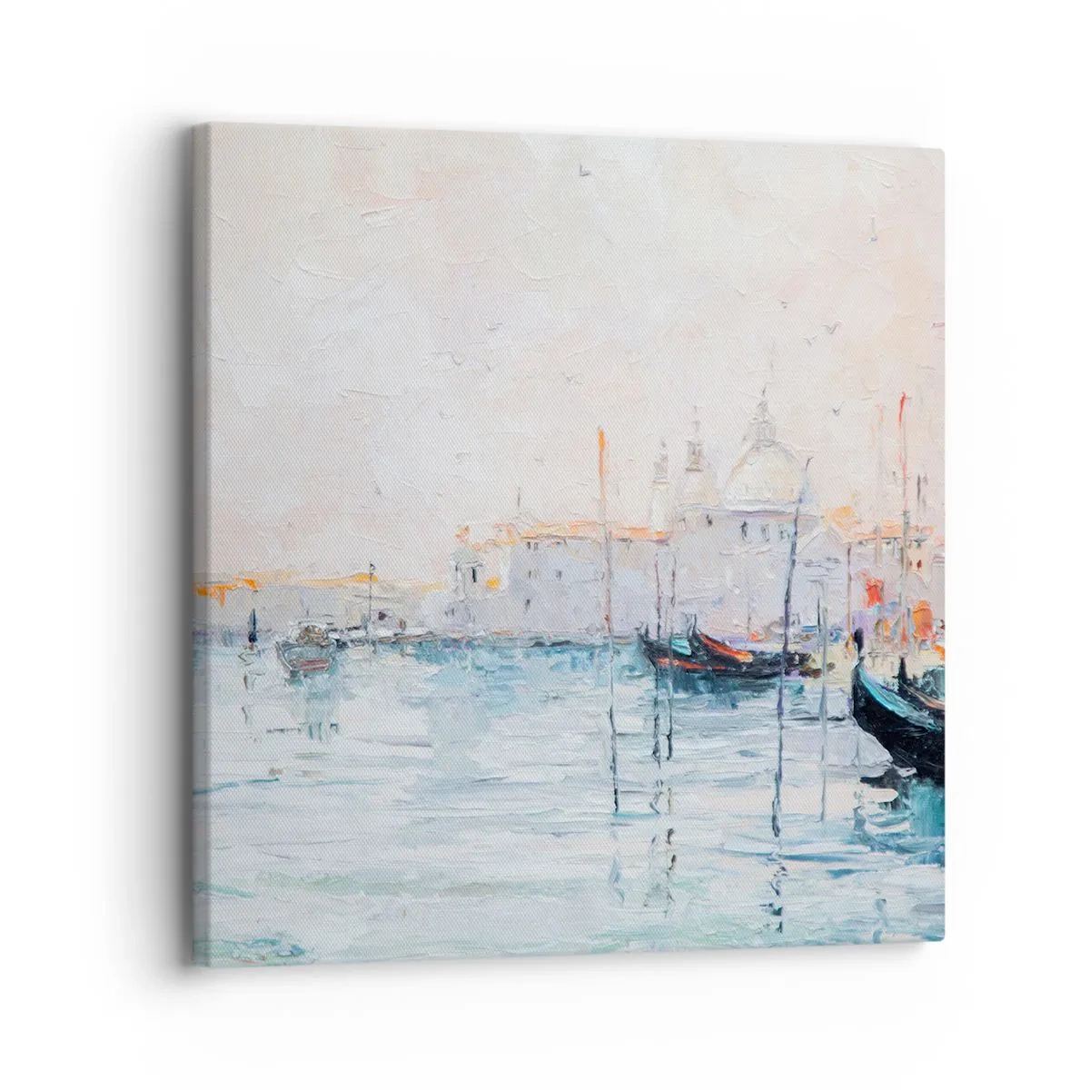 Cuadro sobre lienzo - Impresión de Imagen - Más allá del agua, más allá de la niebla - 30x30 cm