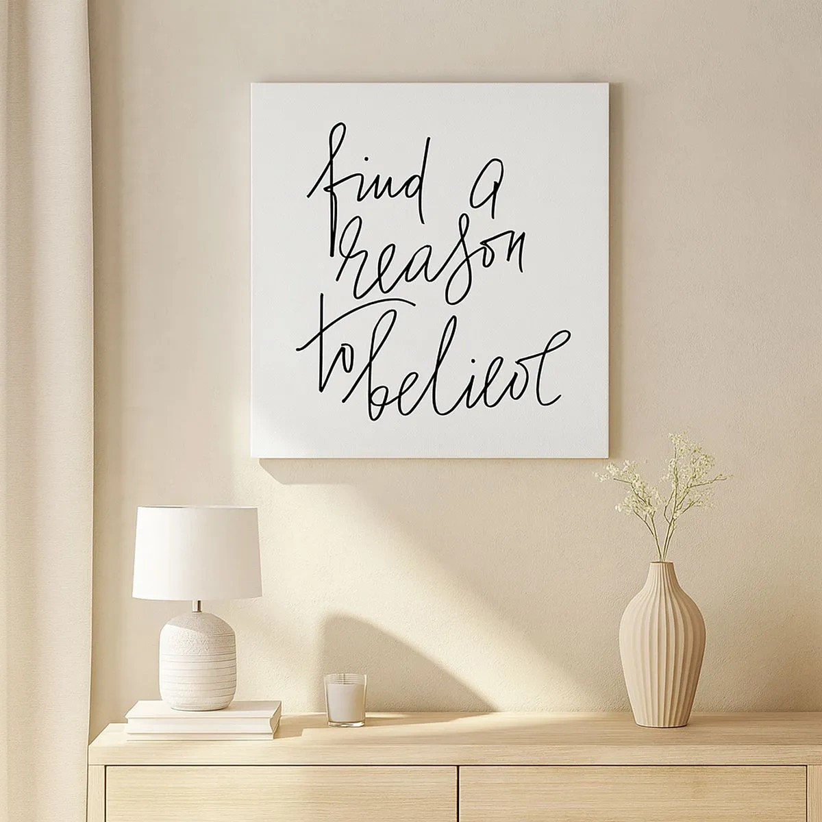 Cuadro sobre lienzo - Impresión de Imagen - Es posible - 30x30 cm