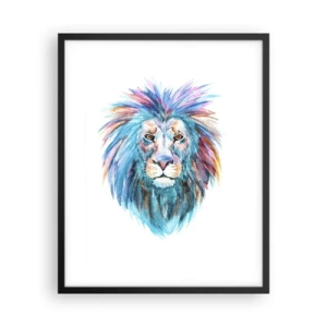 Póster en marco negro - Aura electrizante - 40x50 cm