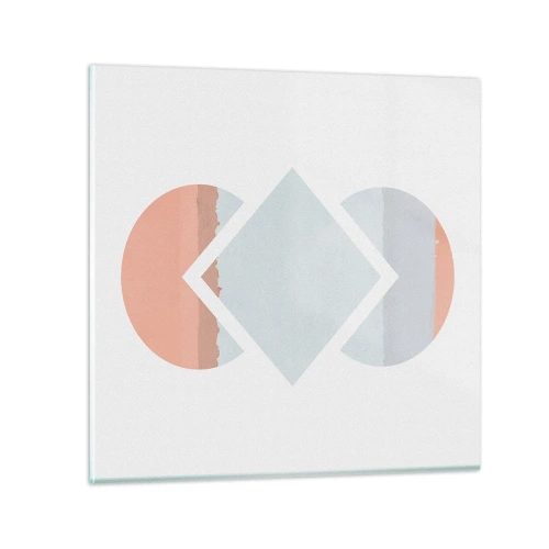 Cuadro sobre vidrio - Impresiones sobre Vidrio - Arte geométrico - 40x40 cm