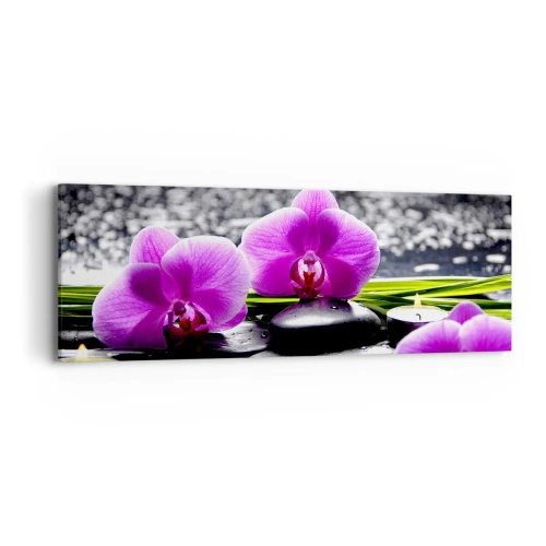 Cuadro sobre lienzo - Impresión de Imagen - Ahogarse en la paz y la tranquilidad - 90x30 cm