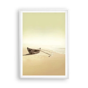 Póster en marco blanco - Un recuerdo de los mares del sur - 70x100 cm