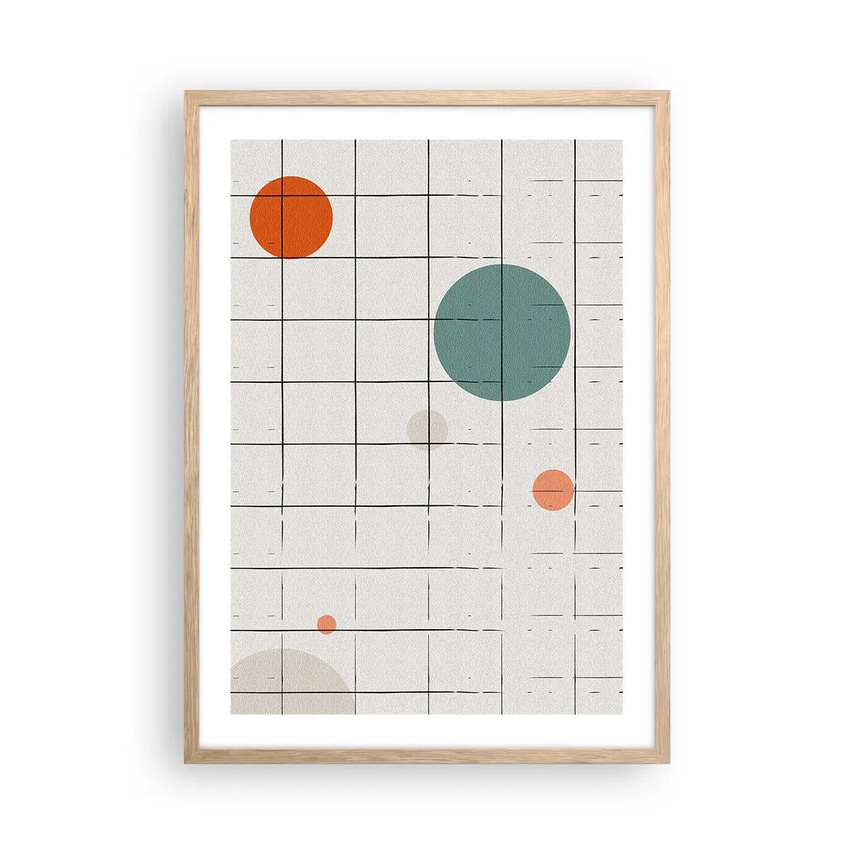 Póster en marco roble claro - Atrapados. ¿Nosotros o ellos? - 50x70 cm