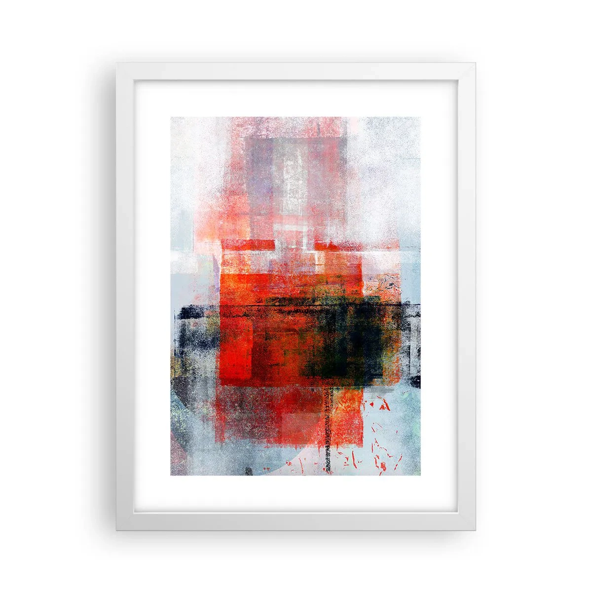 Póster en marco blanco - Composición brillante - 30x40 cm