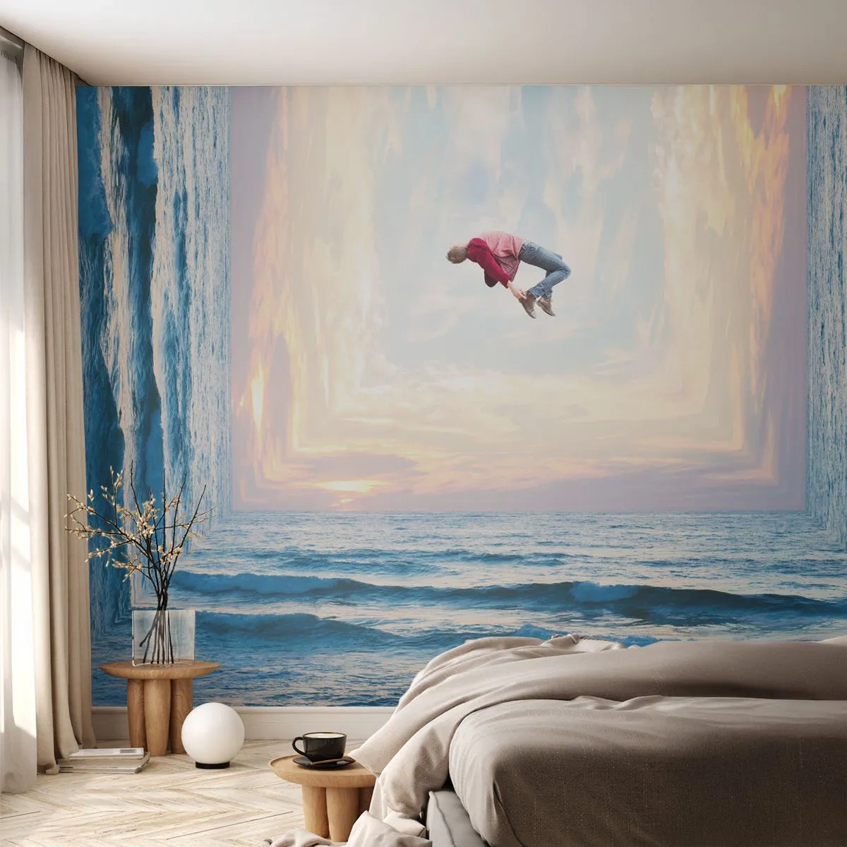 Fotomural Premium Canvas - A otra dimensión - Abstracción, Hombre, Naturaleza - 400x280 cm