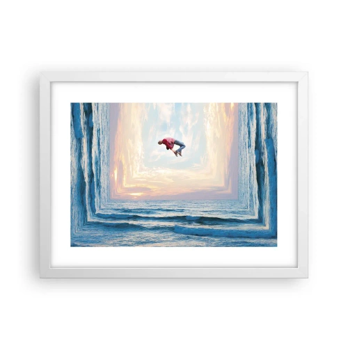 Póster en marco blanco - A otra dimensión - 40x30 cm