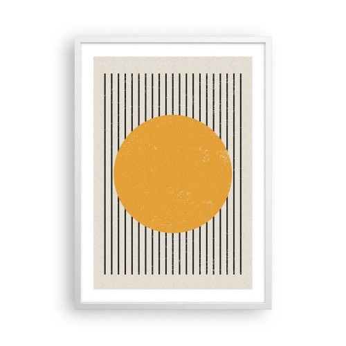 Póster en marco blanco - El poder de la sencillez - 50x70 cm