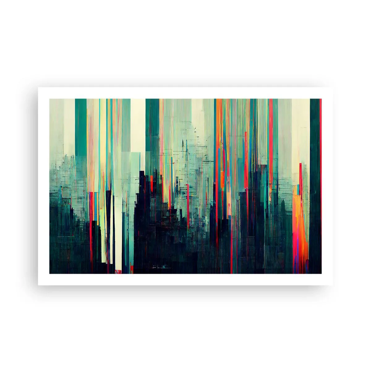 Póster - Ciudad futurista - 91x61 cm