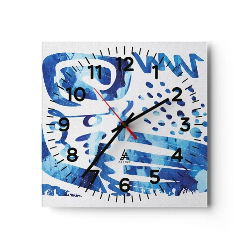 Reloj de pared - Reloj de vidrio - Vuelta a las raíces - 30x30 cm