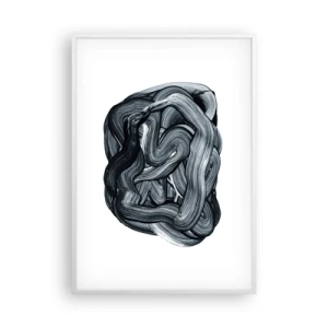 Póster en marco blanco - No es tan sencillo - 70x100 cm