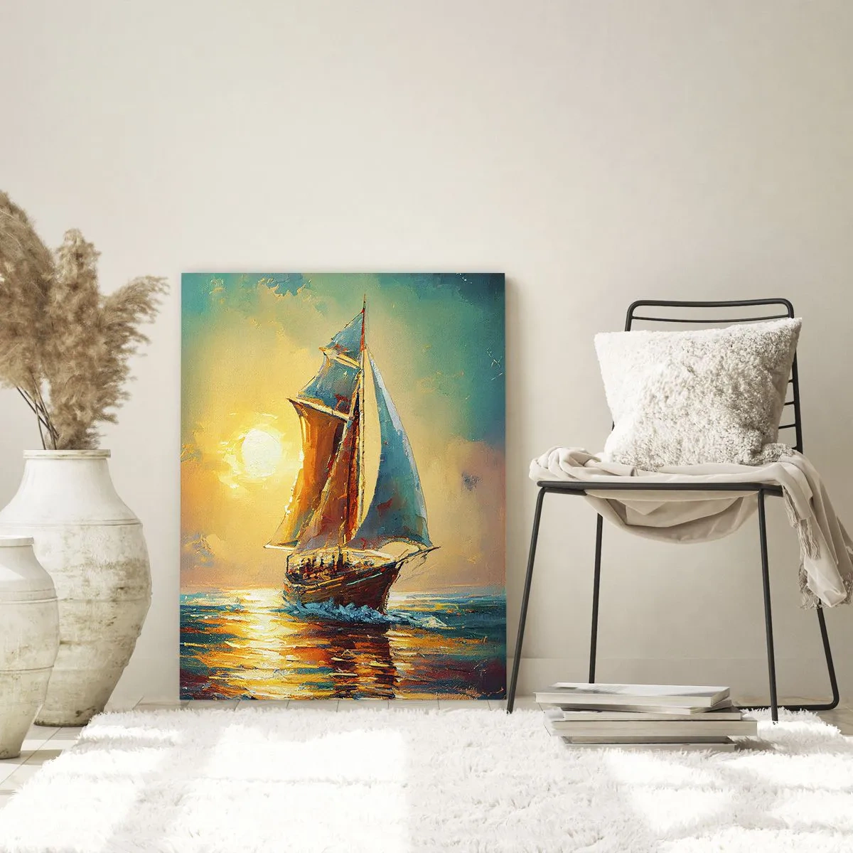 Cuadro sobre vidrio - Impresiones sobre Vidrio - A toda vela - 80x120 cm