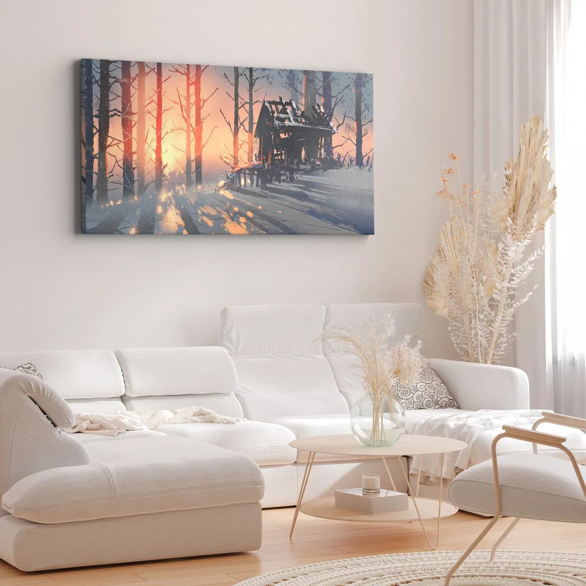 Cuadro sobre lienzo - Impresión de Imagen - Solo el sol es testigo - 100x40 cm